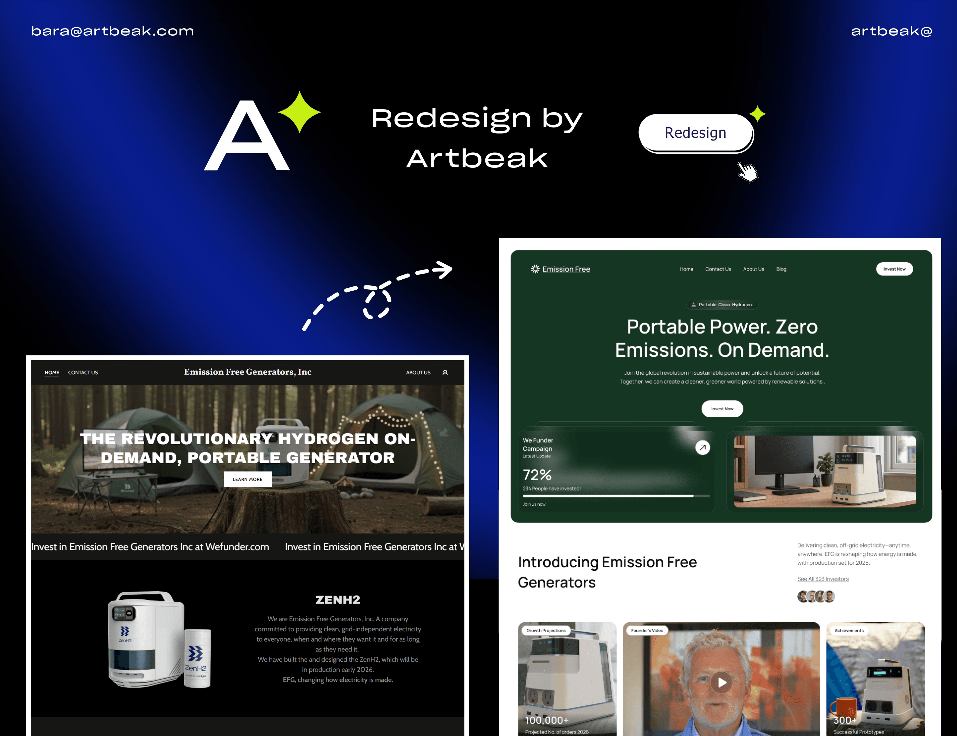 Emission Free Generators Redesign