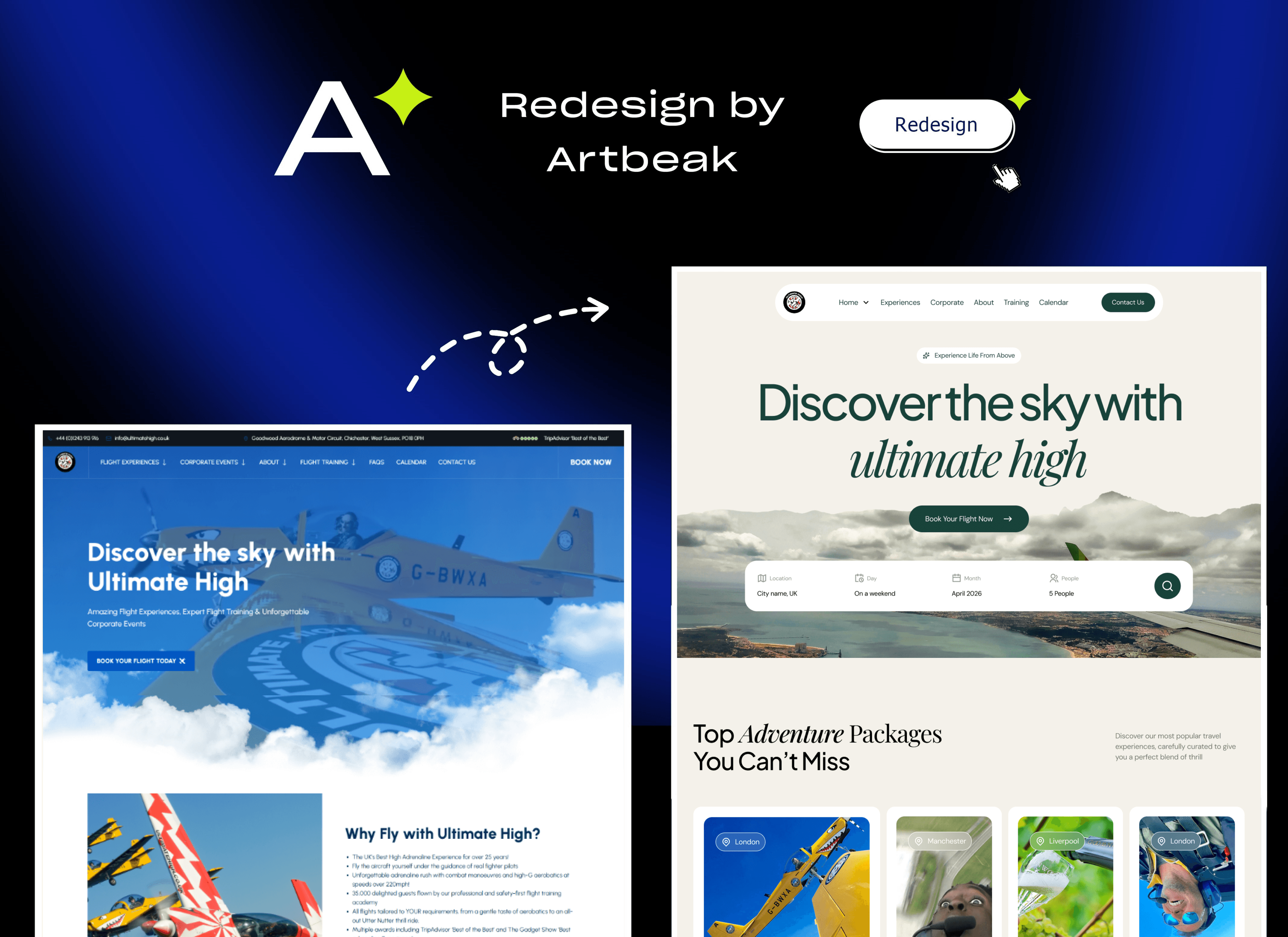 Ultimate High Website Redesign
